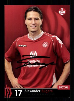 Alexander Bugera Autogrammkarte 1 FC Kaiserslautern 2007-08 Original Signiert
