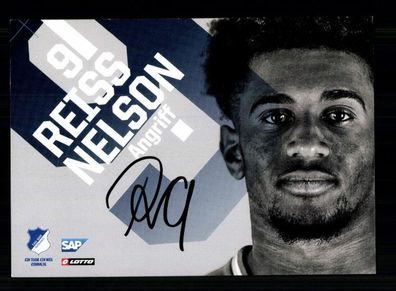 Reiss Nelson Autogrammkarte TSG Hoffenheim 2018-19 Original Signiert