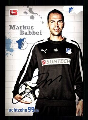 Markus Babbel Autogrammkarte TSG Hoffenheim 2012-13 Original Signiert