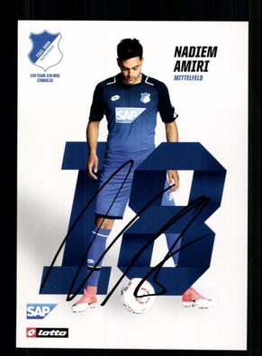 Nadiem Amiri Autogrammkarte TSG Hoffenheim 2017-18 Original Signiert