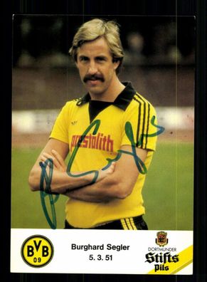 Burghard Segler Autogrammkarte Borussia Dortmund 1979-80 Original Signiert