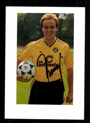 Michael Rummenigge Autogrammkarte Borussia Dortmund 1989-90 Original Signiert