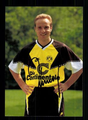 Michael Rummenigge Autogrammkarte Borussia Dortmund 1990-91 Original Signiert