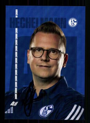 Andre Heckelmann Autogrammkarte FC Schalke 04 2023-24 Original Signiert