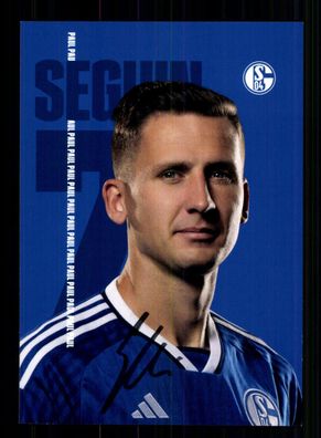Paul Seguin Autogrammkarte FC Schalke 04 2023-24 Original Signiert