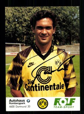 Gerhard Poschner Autogrammkarte Borussia Dortmund 1992-93 Original Signiert