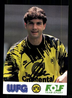 Michael Zorc Autogrammkarte Borussia Dortmund 1993-94 Original Signiert