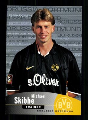 Michael Skibbe Autogrammkarte Borussia Dortmund 1999-00 Original Signiert