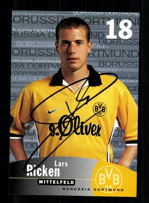 Lars Ricken Autogrammkarte Borussia Dortmund 1999-00 Original Signiert