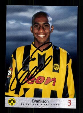 Evanilson Autogrammkarte Borussia Dortmund 2000-01 Original Signiert