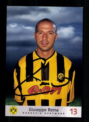 Giuseppe Reina Autogrammkarte Borussia Dortmund 2000-01 Original Signiert