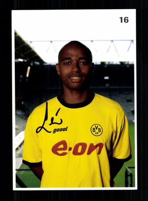 Leandro Autogrammkarte Borussia Dortmund 2003-04 Original Signiert