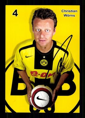 Christian Wörns Autogrammkarte Borussia Dortmund 2005-06 1. Karte Original Sign.