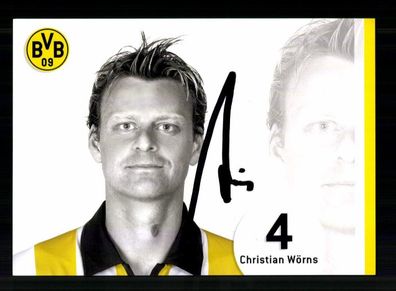 Christian Wörns Autogrammkarte Borussia Dortmund 2006-07 Original Sign.