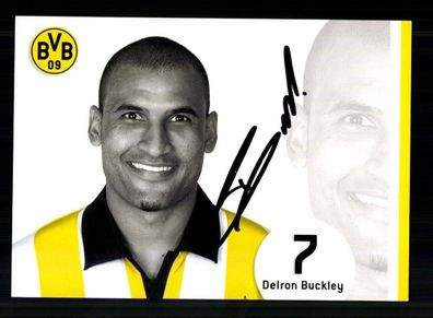Delron Buckley Autogrammkarte Borussia Dortmund 2006-07 Original Signiert