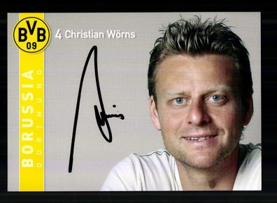 Christian Wörns Autogrammkarte Borussia Dortmund 2007-08 Original Signiert