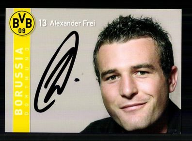 Alexander Frei Autogrammkarte Borussia Dortmund 2007-08 Original Signiert