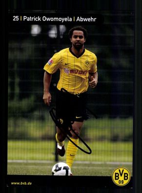 Patrick Owomoyela Autogrammkarte Borussia Dortmund 2008-09 Original Signiert