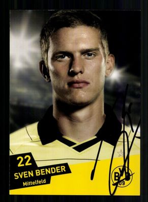 Sven Bender Autogrammkarte Borussia Dortmund 2010-11 Original Signiert