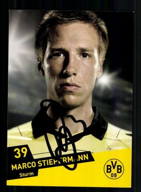 Marco Stiepermann Autogrammkarte Borussia Dortmund 2010-11 Original Signiert