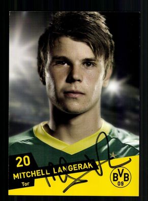 Mitchell Langerak Autogrammkarte Borussia Dortmund 2010-11 Original Signiert