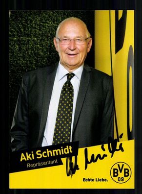 Aki Schmidt Autogrammkarte Borussia Dortmund 2014-15 Original Signiert
