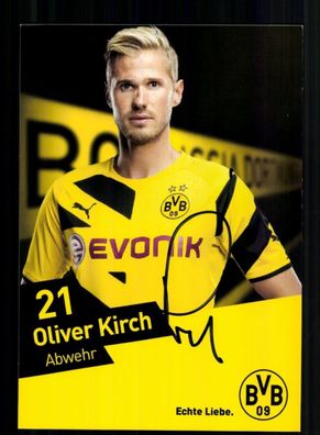 Oliver Kirch Autogrammkarte Borussia Dortmund 2014-15 Original Signiert