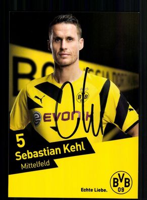 Sebastian Kehl Autogrammkarte Borussia Dortmund 2014-15 Original Signiert