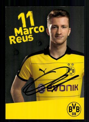 Marco Reus Autogrammkarte Borussia Dortmund 2015-16 Original Signiert