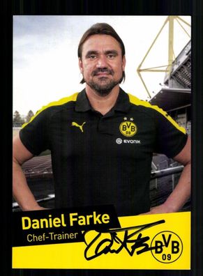 Daniel Franke Autogrammkarte Borussia Dortmund 2016-17 Amateure Original Sign