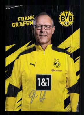 Frank Gräfen Autogrammkarte Borussia Dortmund 2020-21 Original Signiert