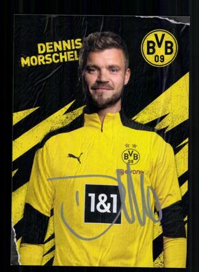 Dennis Morschel Autogrammkarte Borussia Dortmund 2020-21 Original Signiert