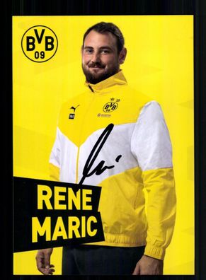 Rene Maric Autogrammkarte Borussia Dortmund 2021-22 Original Signiert