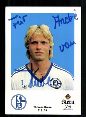 Thomas Kruse Autogrammkarte FC Schalke 04 1982-83 Original Signiert