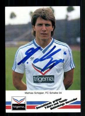 Mathias Schipper Autogrammkarte FC Schalke 04 1986-87 Original Signiert