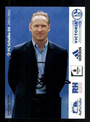 Andreas Müller Autogrammkarte FC Schalke 04 2001-02 Original Signiert