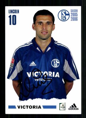 Lincoln Autogrammkarte FC Schalke 04 2005-06 Original Signiert