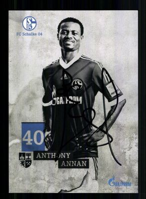 Anthony Annan Autogrammkarte FC Schalke 04 2013-14 Original Signiert