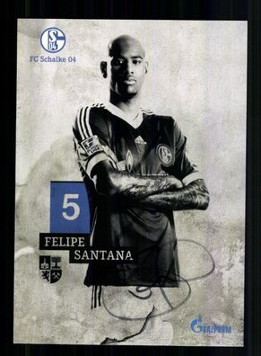 Felipe Santana Autogrammkarte FC Schalke 04 2013-14 Original Signiert