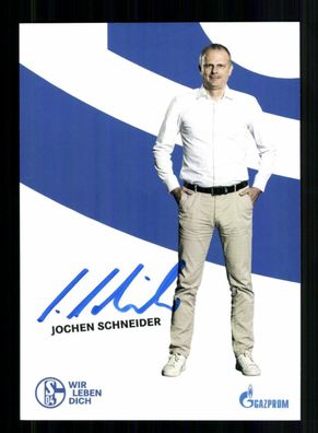Jochen Schneider Autogrammkarte FC Schalke 04 2019-20 Original Signiert