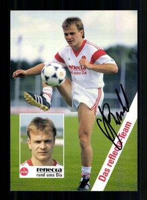 Dieter Osswald Autogrammkarte 1 FC Nürnberg 1988-89 Original Signiert