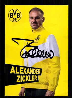 Alexander Zickler Autogrammkarte Borussia Dortmund 2021-22 Original Signiert