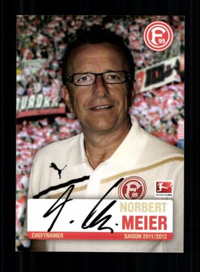Norbert Meier Autogrammkarte Fortuna Düsseldorf 2011-12 Original Signiert