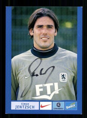 Simon Jentzsch Autogrammkarte TSV 1860 München 2000-01 Original Signiert