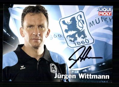 Jürgen Wittmann Autogrammkarte TSV 1860 München 2009-10 Original Signiert