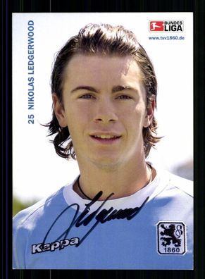 Nikolas Ledgerwood Autogrammkarte TSV 1860 München 2006-07 Original Signiert