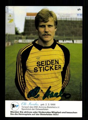 Olli Isoaho Autogrammkarte Arminia Bielefeld 1982-83 Original Signiert