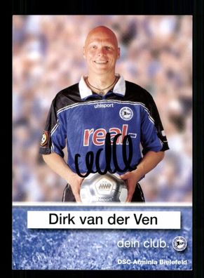 Dirk van der Ven Autogrammkarte Arminia Bielefeld 2001-02 Original Signiert