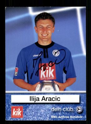 Ilija Aracic Autogrammkarte Arminia Bielefeld 2002-03 Original Signiert