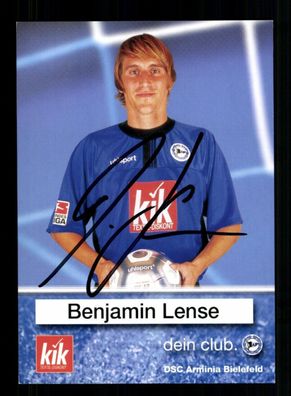 Benjamin Lense Autogrammkarte Arminia Bielefeld 2002-03 Original Signiert